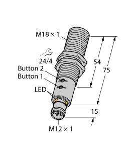 RU130U-EM18E-LIU2PN8X2T-H1151/3GD Part Image. Manufactured by Turck.