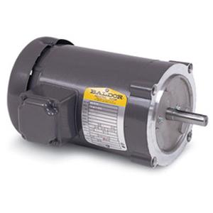 Baldor (ABB) VL3504-50 General Purpose; 1/2HP; 56C Frame Size; 1500 Sync RPM; 110/220 Voltage; AC; TEFC Enclosure; NEMA Frame Profile; Single Phase; 50 Hertz; C-Face; No Base; 5/8" Shaft Diameter; 12.85" Overall Length; 62 Efficiency Full Load