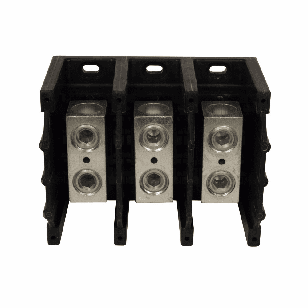 Eaton CH16371-3 CH16371-3 Eaton - Power Distribution Terminal Block, 600V, 310A, 350kcmil-6Cu/Al line, (6) 2-14Cu/8Al, (3) 1/0-14Cu/8Al load, Three-pole