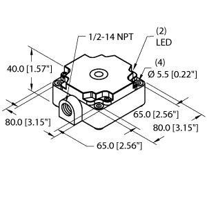 NI75U-CP80-VP4X2/S10 Part Image. Manufactured by Turck.