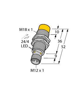 NI12U-M18-AP6X-H1141 Part Image. Manufactured by Turck.