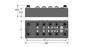 BLCEN-8M12LT-4AI-VI-4AI-VI Part Image. Manufactured by Turck.