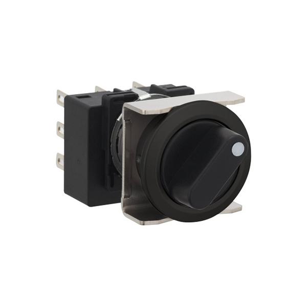 Idec LB6S-21T3 LB 16mm Selector SW 3PDT, Sleek flush mount design,  Standard bezel with 16mm hole size also available,  Bright LED illumination,  27.9mm depth behind the panel,  3PDT contact block available,  5A contact ratings,  IP65 degree of protection,  Metallic or 