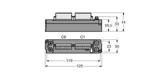 Turck SNNE-0808D-0003 piconet Extension Module for IP-Link, 8 Digital PNP Inputs Filter 3 ms, 8 Digital Outputs 0.5 A, , Direct connection to the IP link, IP20 terminals, tension spring connections, Fiber-glass reinforced PA6 housing, Encapsulated module electronics, Metal round connector, Degree of protection IP20