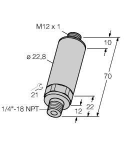 PT500PSIG-13-LI3-H1131 Part Image. Manufactured by Turck.