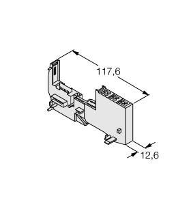 Turck BL20-S3T-SBC BL20 base module, Tension spring connection, , Passive connection components for sensors and actuators, Quick replacement of electronics in wired state, Mechanical coding prevents plugging of wrong electronic module, Protection class IP20, Tension spring connection, Disc design, Access to C rail