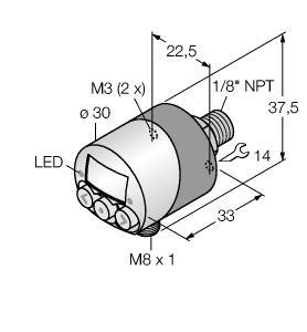 PK010R-N14AL-2UP8X-V1141 Part Image. Manufactured by Turck.