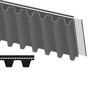 Gates 150XL037 Synchronous Belt; 1/5 Inch Pitch; 15" Pitch Length; 3/8" Belt Width; Standard Timing Tooth Profile; XL; Fiberglass Tensile Material; Rubber Outer Material