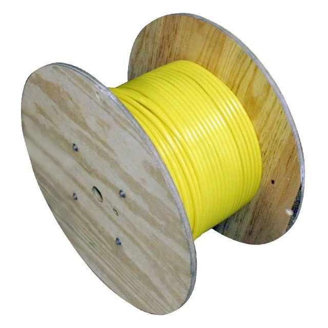 Mencom 10BX001-1000 MIN Size I, Raw Cable, 3 Pole, 18awg, Yellow, PVC, 1000 ft.