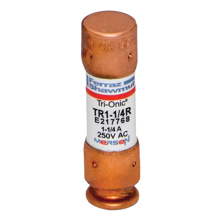 Mersen TR1-1/4R TR1-1/4R Mersen - Fuse TR-R - Class RK5 - Time-Delay 250VAC 250VDC 1.25A Ferrule Tri-Onic®