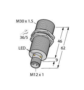 BI15-M30-VP4X-H1141 Part Image. Manufactured by Turck.