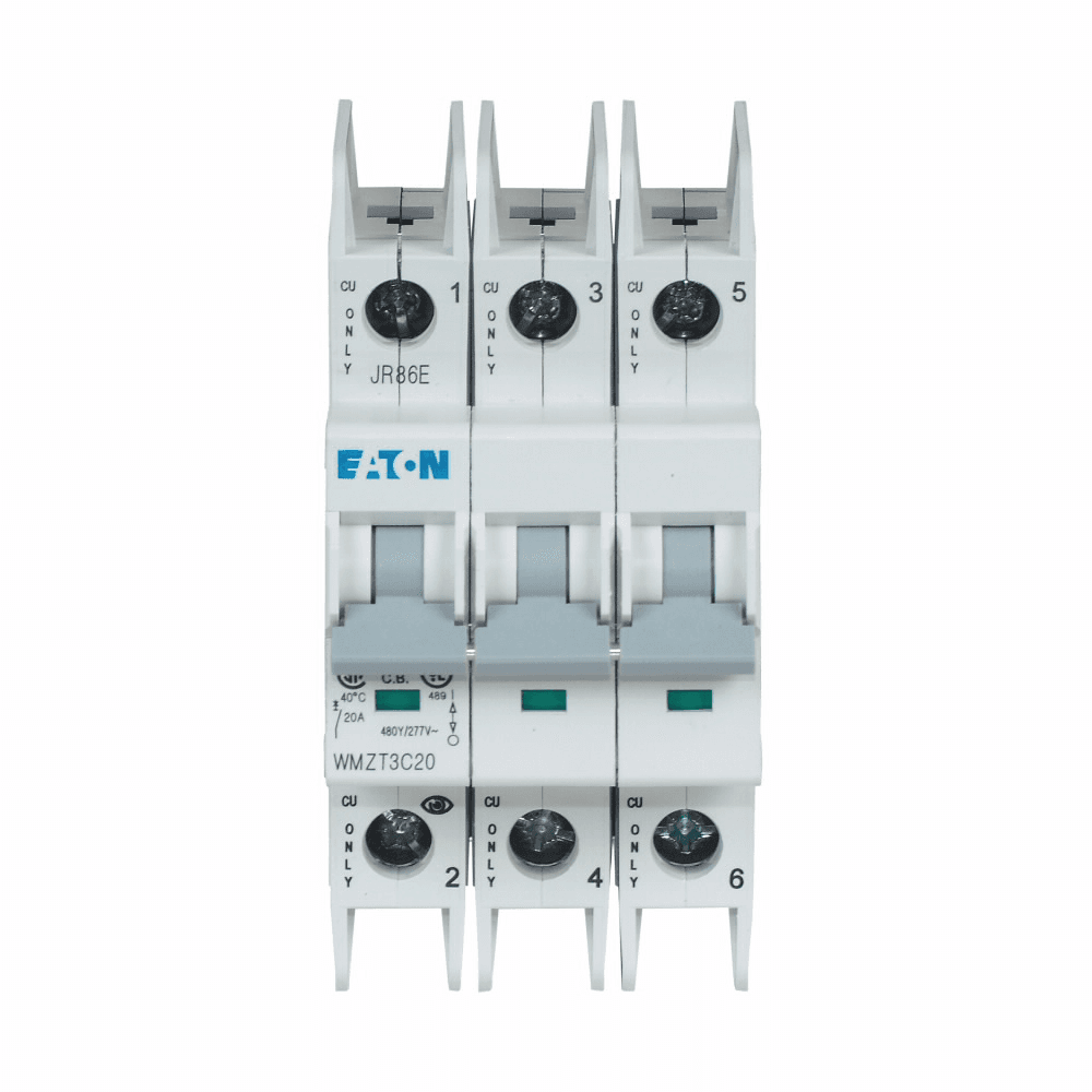 Eaton WMZT3C32 WMZT3C32 Eaton - Eaton UL 489 WMZT DIN Rail Miniature Circuit Breaker,DIN Rail miniature circuit breaker,32 A,10 kAIC UL/CSA, 15 kAIC IEC,Three-pole,277/480 V,50-60 Hz,Standard box terminals,C curve