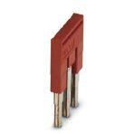 Phoenix Contact 3030174 Plug-in bridge, pitch: 5.2 mm, length: 22.7 mm, width: 14.2 mm, number of positions: 3, color: red