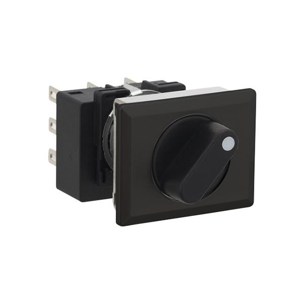 Idec LB8S-2T3V LB 16mm Selector SW 3PDT, Sleek flush mount design,  Standard bezel with 16mm hole size also available,  Bright LED illumination,  27.9mm depth behind the panel,  3PDT contact block available,  5A contact ratings,  IP65 degree of protection,  Metallic or 