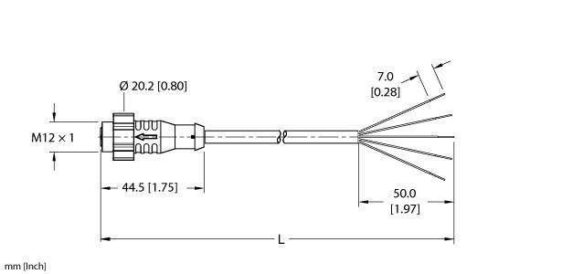 EKRT-A5.500-GC2K-2 Part Image. Manufactured by Turck.