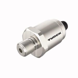 Turck PT1PSIV-1503-I2-H1143/D840 Pressure Transmitter, With Current Output (2-Wire), , Ceramic measuring cell, Extremely high measuring accuracy, Compact and robust design, Excellent temperature behavior, , Pressure range -1…1 psi rel., , 10…30 VDC, Analog output 4…20 mA, Process connection 1/4-18 NPT male thread, Plug-in device, M12 × 1, "