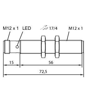 RU40U-M12-AP6X2-H1141 Part Image. Manufactured by Turck.