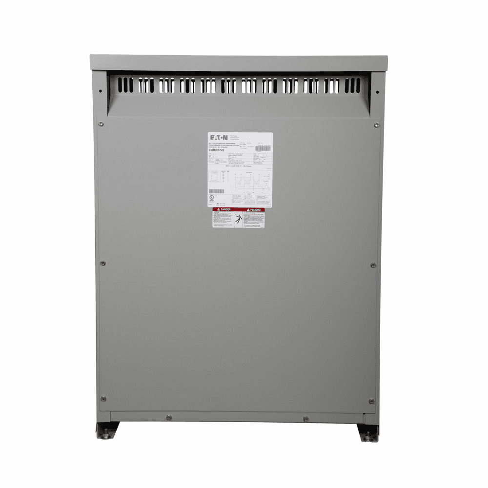 Eaton V48G28B10CU V48G28B10CU Eaton - General-Purpose Transformer, Dry Type Distribution, DT-3, Three-phase, PV: 480V, Taps: 2 at -5% FCBN, SV: 208Y/120V, 80°C, 10 kVA, Cu windings, Frame: 912B, uses WS38