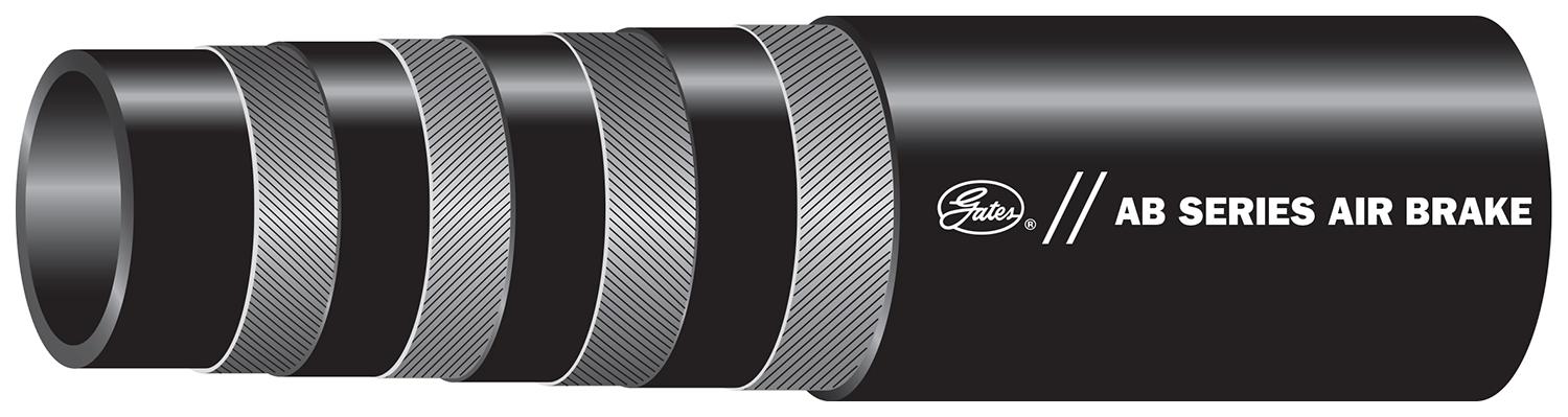 Gates 27240/3/8 X 50FT RUBBER AIR BRAKE Rubber Air Brake Hose 27240 3/8in AB AIR BRAKE X50FT -40°F to +212°F 1000 0.375 9.5 0.75 19.1-40°F to +212°F (-40°C to +100°C) 225Gates G33 Series type air brake couplings. Section AC Fleet Black