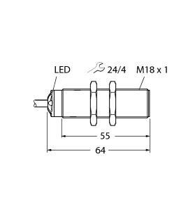 RU50U-S18-AN8X Part Image. Manufactured by Turck.