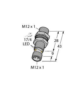 BI4-M12K-VN6X-H1141 Part Image. Manufactured by Turck.