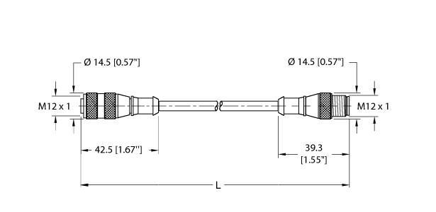 RK 4.4T-4-RS 4.4T Part Image. Manufactured by Turck.