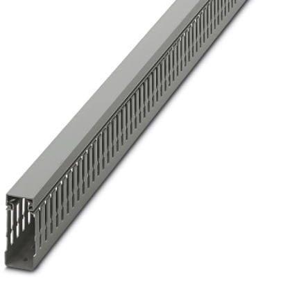 Phoenix Contact 3240191 Cable duct for installation and mounting in control cabinets, gray, comprising upper part and mounting base, width: 25 mm, height: 60 mm, length: 2000 mm
