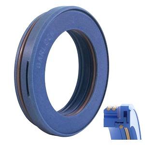 Garlock 29518-5969 Bearing Isolator; 1" Shaft Size; 2.25" Bore; 0.874" Width; 0.32" Flange Length; Glass Filled PTFE Stator/Rotor Material; FDA Compliant FKM O-Ring Material; -22 to 400 Degree F Temperature; ISO-GARD Style Name
