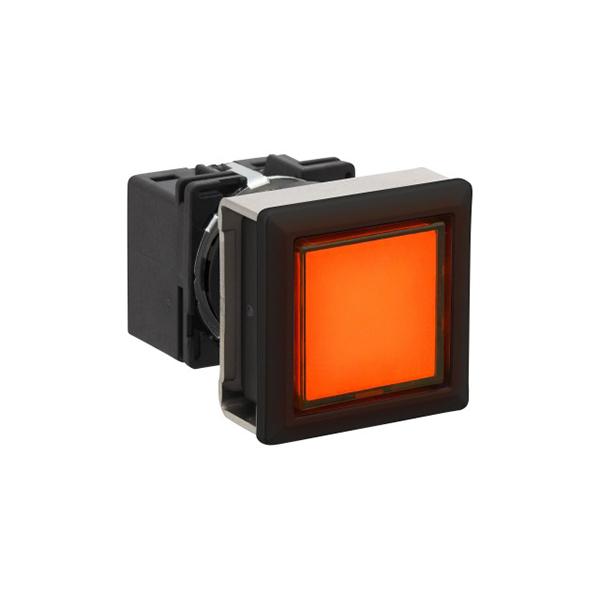 Idec LB7P-1T04A LB 16mm Pilot light A, Sleek flush mount design,  Standard bezel with 16mm hole size also available,  Bright LED illumination,  27.9mm depth behind the panel,  3PDT contact block available,  5A contact ratings,  IP65 degree of protection,  Metallic or bla