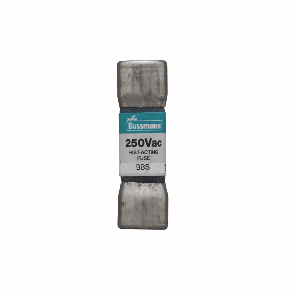 Cooper Bussmann BBS-10 BBS-10 Cooper Bussmann - Eaton Bussmann series BBS fuse, Fast acting Midget fuse, 10 A, Non-indicating, Ferrule end x ferrule end, 10 kAIC at 250 Vac, Nickel-plated brass endcaps, Standard, 250 V