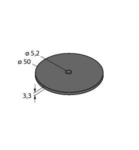 Turck TW902-928-R50-B112 UHF Tag, , EEPROM, memory 138 byte, Extended usable TID memory: 14 byte, Not for direct mounting on metal