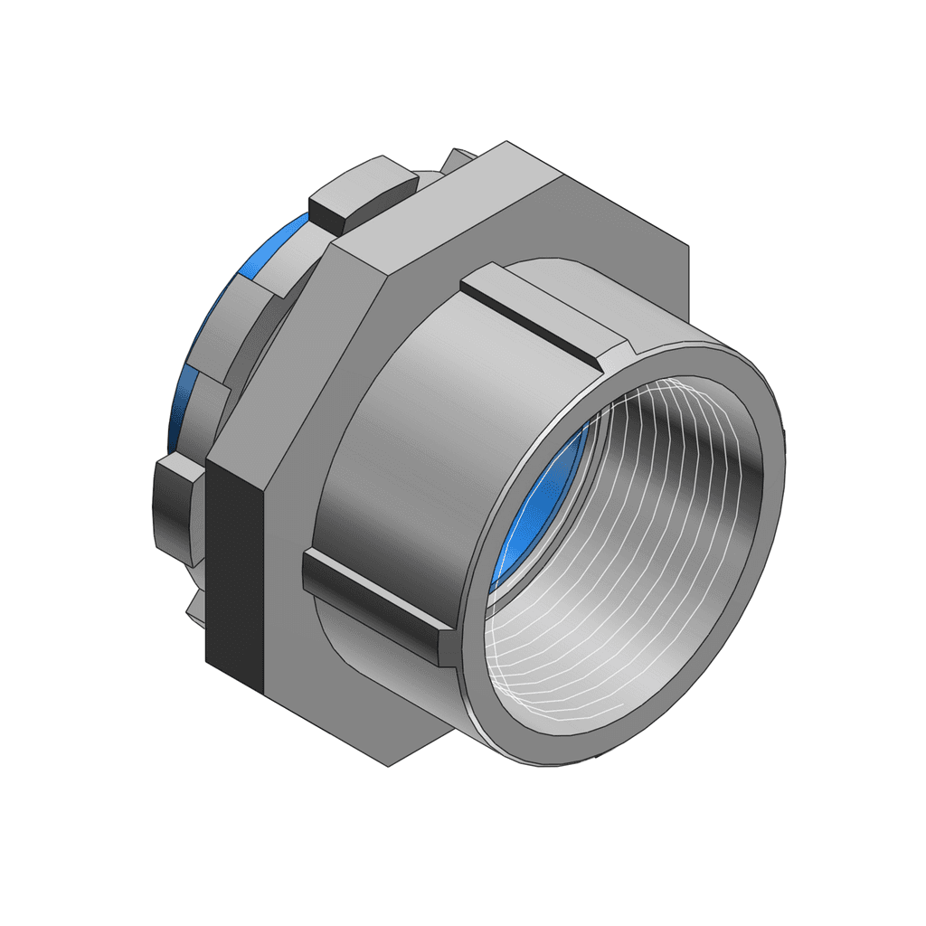 ABB Control 371 371 ABB Control - 3/4 Inch Hub Connector, Steel Electro Zinc Plated, Nylon Insulated for Use with Rigid/IMC Conduit