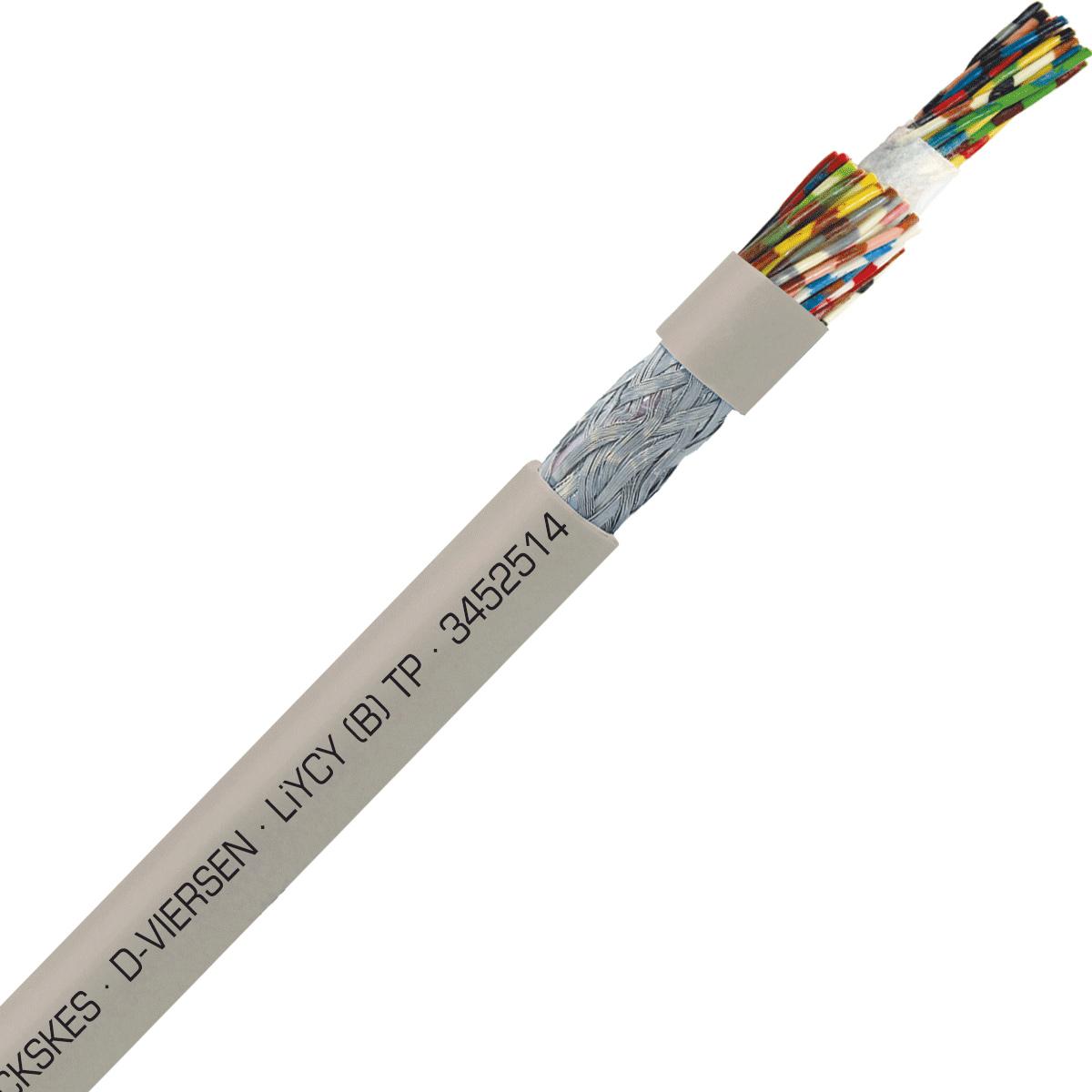 SAB 3452514 LiYCY (B) TP - 26 AWG/25pr, shielded multi-paired signal and control PVC cable with DIN color code