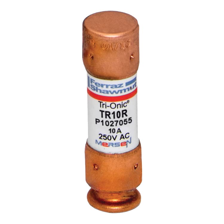 Mersen TR10R TR10R Mersen - Fuse TR-R - Class RK5 - Time-Delay 250VAC 160VDC 10A Ferrule Tri-Onic®