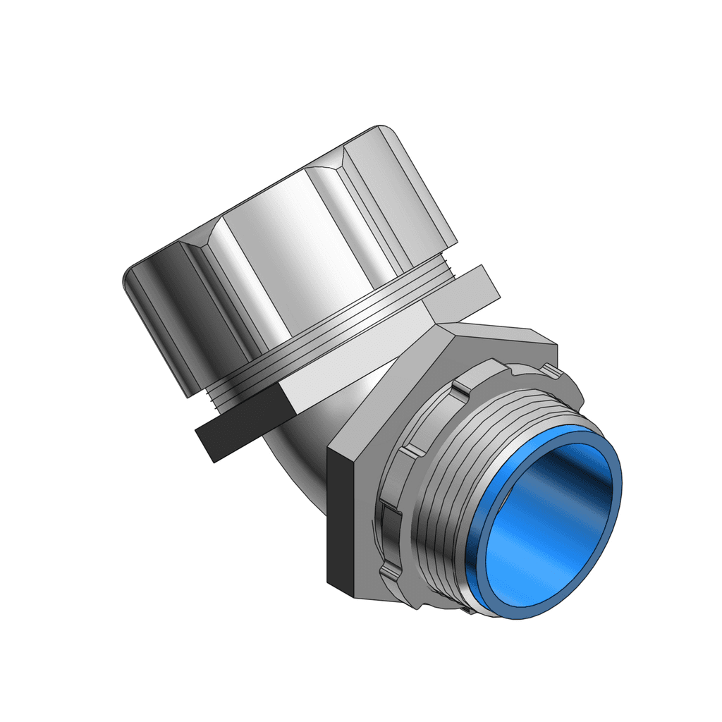 ABB Control 5346 5346 ABB Control - 1-1/2 Inch 45 Degree Malleable Iron Insulated Liquidtight Connector