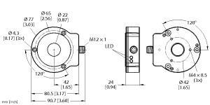 RI360P0-QR24M0-INCRX2-H1181/0032 Part Image. Manufactured by Turck.