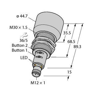 RU600U-M30E-LIU2PN8X2T-H1151 Part Image. Manufactured by Turck.