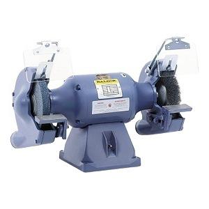 Baldor (ABB) 8102W Bench Grinder; Industrial Grinder; 0.7A/1.4A Nominal Current; 3/4" Nominal Arbor Diameter; Cast Iron Body Material; 8FT Cord Length; 50Hz and 60Hz Nominal Frequency; 36 and 60 Grit12.99" Nominal Height; Includes 36 and 60 Grit Grinding Wheel, Cast Iron Ex