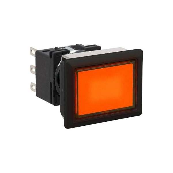 Idec LB8L-A1T13A LB 16mm Illuminated PB SPDT A, Sleek flush mount design,  Standard bezel with 16mm hole size also available,  Bright LED illumination,  27.9mm depth behind the panel,  3PDT contact block available,  5A contact ratings,  IP65 degree of protection,  Metalli