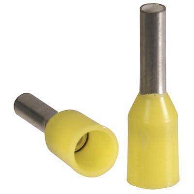 Altech Corp. 2399.0/100 2399.0/100 Altech - H1.0/6, Insulated, Ferrule, Yellow, 18 AWG