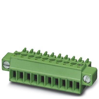 Phoenix Contact 1827703 PCB connector, nominal cross section: 1.5 mmÂ², color: green, nominal current: 8 A, rated voltage (III/2): 160 V, contact surface: Tin, type of contact: Female connector, number of potentials: 2, number of rows: 1, number of positions: 2, number of connec