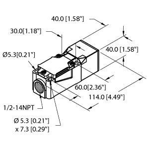 BI15-CP40-FZ3X2/S10 Part Image. Manufactured by Turck.