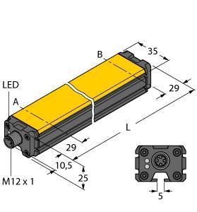 LI800P0-Q25LM0-ELIU5X3-H1151 Part Image. Manufactured by Turck.