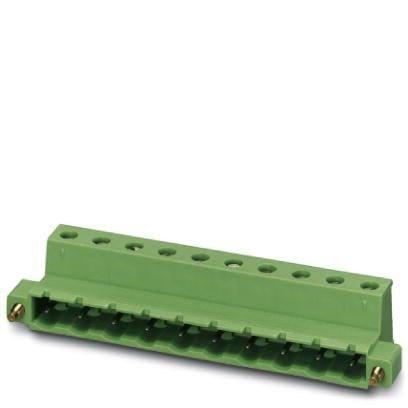 Phoenix Contact 1858879 PCB connector, nominal cross section: 2.5 mmÂ², color: green, nominal current: 12 A, rated voltage (III/2): 630 V, contact surface: Tin, type of contact: Male connector, number of potentials: 2, number of rows: 1, number of positions: 2, number of connect