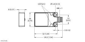 BI5U-Q08-AP6X2-V1131 Part Image. Manufactured by Turck.