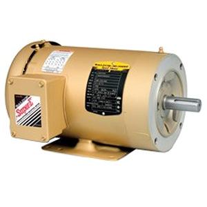 Baldor (ABB) CEM3613T M13F-1 F-2 MNT AC Motor; 5HP Power; 3450RPM Speed; Three Phase; 60HZ; 184TC Frame; 3630M Type; TEFC Enclosure; F1 Mounting; Steel Frame Material; Indicator Rigid Base; C-Face Pulley Face; 88.5 Percentage Efficiency; 1-1/8" Shaft Diameter; 4-1/2" Base to Center Distance;