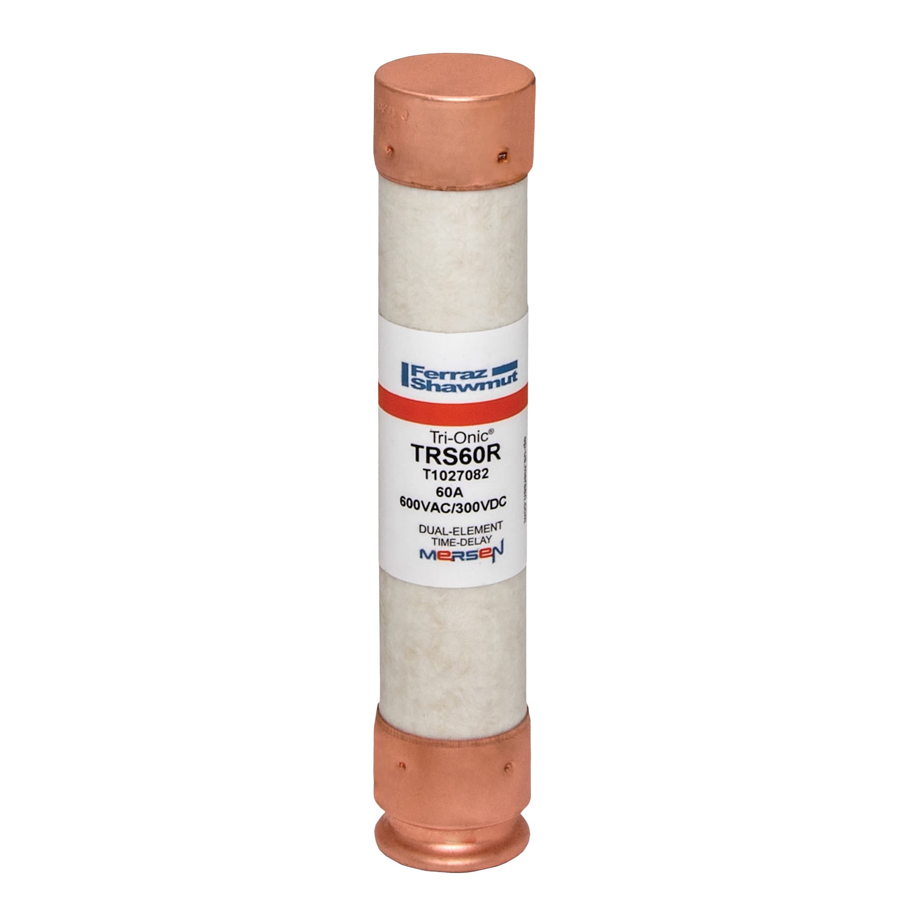 Mersen TRS60R TRS60R Mersen - Fuse TRS-R - Class RK5 - Time-Delay 600VAC 300VDC 60A Ferrule Tri-Onic®