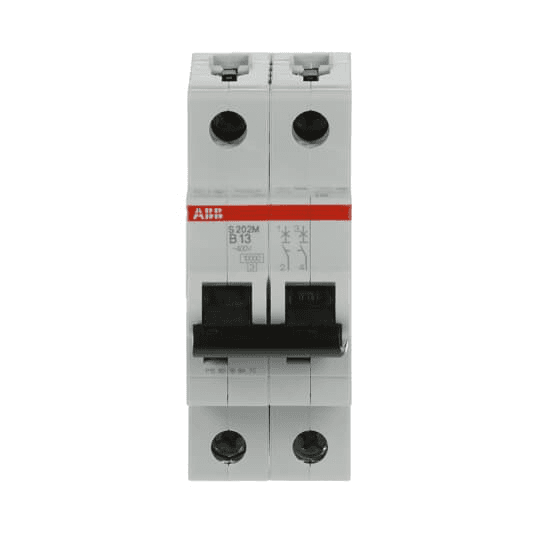 ABB Control 2CDS272001R0135 2CDS272001R0135 ABB Control - S202M-B13 Miniature Circuit Breaker - 2P - B - 13 A