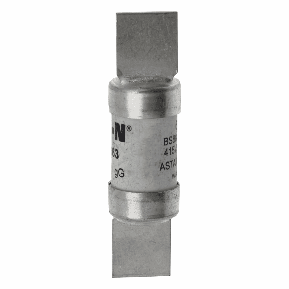 Cooper Bussmann ESD63 ESD63 Cooper Bussmann - Fuse-link, LV, 63 A, AC 415 V, BS88/F2, 18 x 68 mm, gL/gG, BS