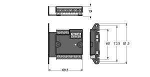 Turck FDN20-S0404G-0220 DeviceNet module, 4 digital PNP inputs, 4 digital PNP outputs, , DeviceNet™ slave, Screw-clamp terminal block, 5-pin, for DeviceNet™ fieldbus connection, Rotary coding switch for setting the DeviceNet™ address, Screw-clamp terminal block, 10-pin, for I/O connection, Protection class IP20